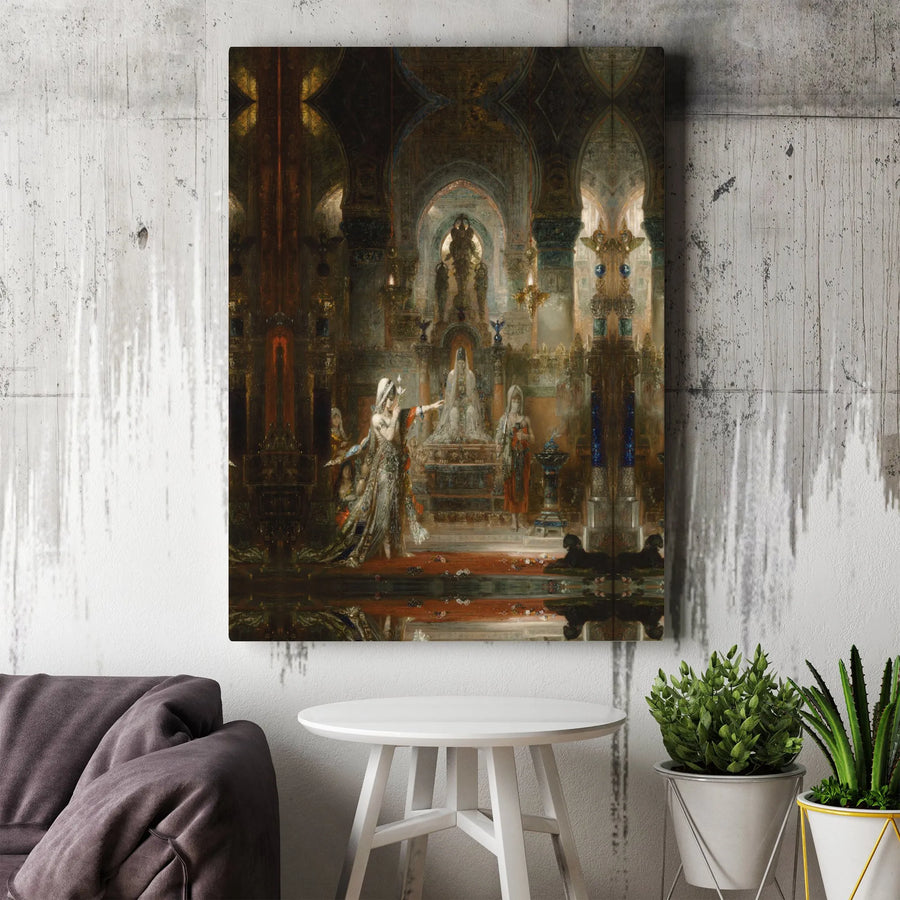 Salome Dancing Before Herod Canvas Wall Art | Gustave Moreau Symbolist Painting | Premium Gallery Wrap Print | Fine Art Home Decor Gift