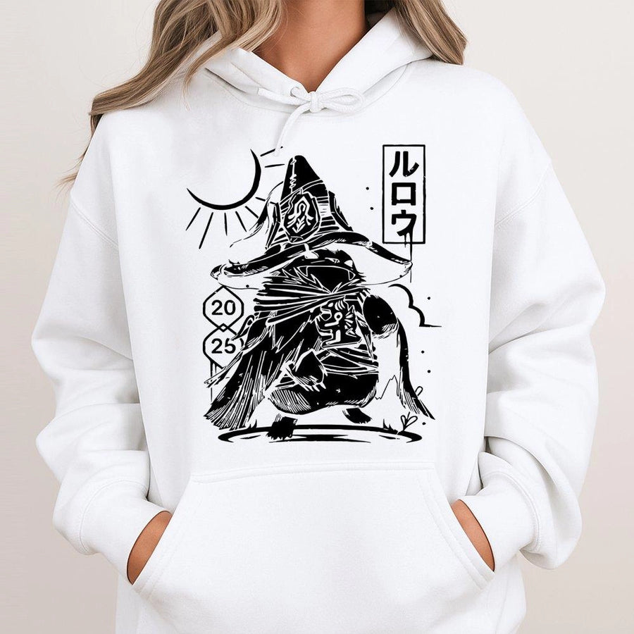 Fantasy Creature Hoodie | Anime Style Forest Wizard Graphic | Premium Cotton Blend | Gamer Gift for Adventure Lovers