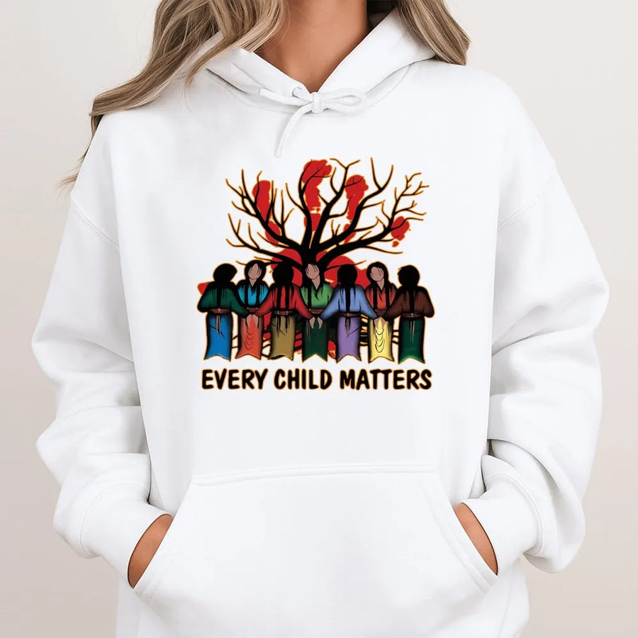 Every Child Matters Hoodie | Indigenous Awareness Orange Day Graphic | Cotton-Blend Premium Apparel | Support Gift for Truth and Reconciliation