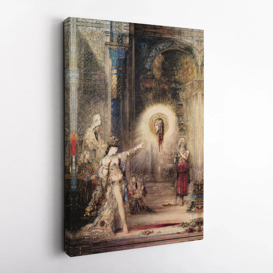 Gustave Moreau The Apparition Canvas Art | Salome and John the Baptist Gallery Wrap | Premium Symbolist Painting Print | Classical Wall Decor Gift