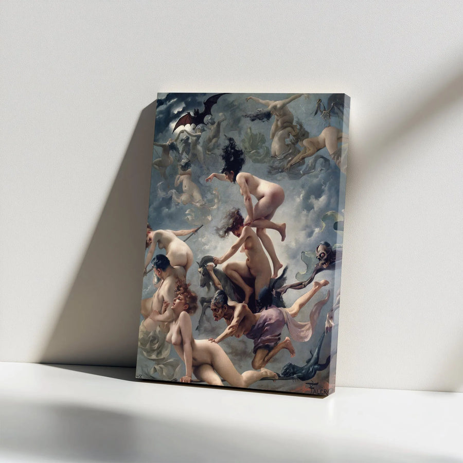 Witches Sabbath Canvas Wall Art | Classic Gothic Fine Art Print by Luis Falero | Premium Gallery Wrapped Canvas | Dark Academia Decor Gift