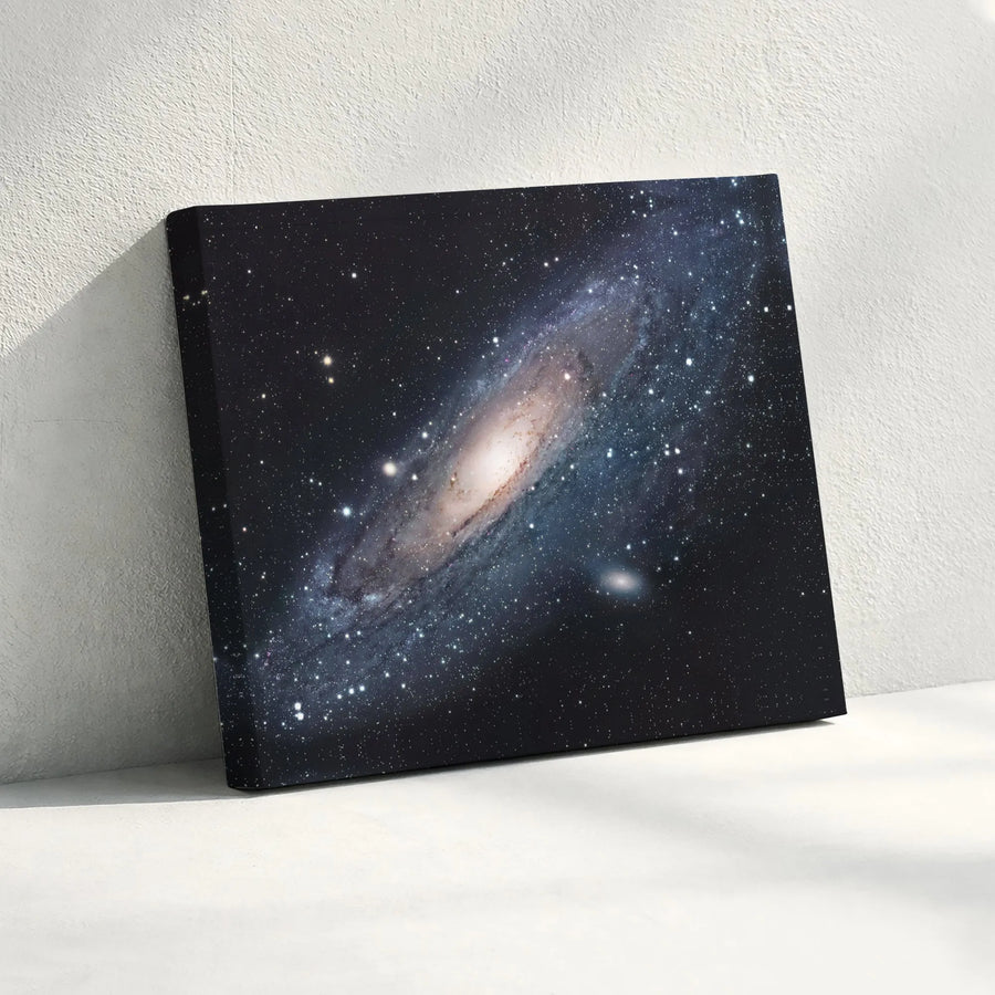 Andromeda Galaxy Wall Art | Spiral Galaxy Space Canvas Print | 1.25-Inch Premium Gallery Wrap | Modern Home Decor for Astronomy Lovers