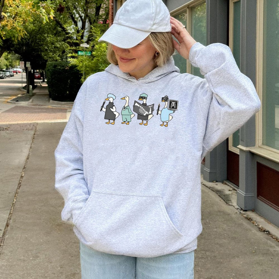 Radiologic Tech Hoodie | Funny Goose X-Ray Medical Graphic | Premium Cotton Blend | Gift For Radiology Students And X-Ray Technicians