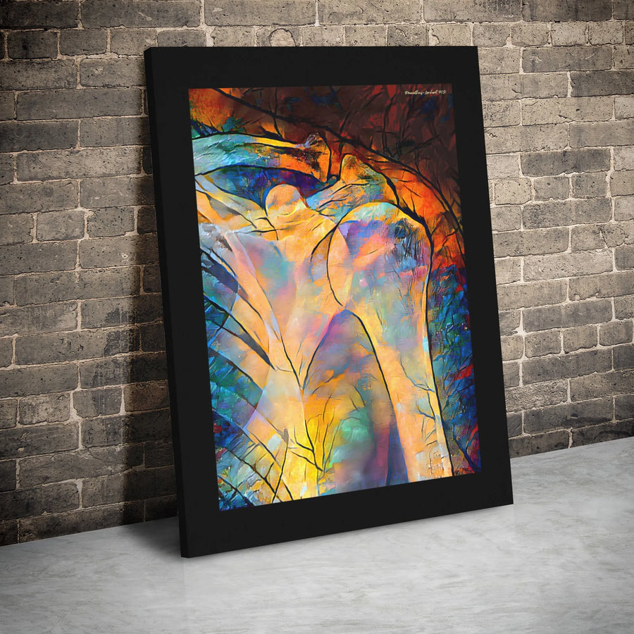 Abstract Anatomy Canvas Print | Colorful Human Shoulder Anatomy Art | Premium Gallery Wrap Wall Decor | Medical Professional Office Gift