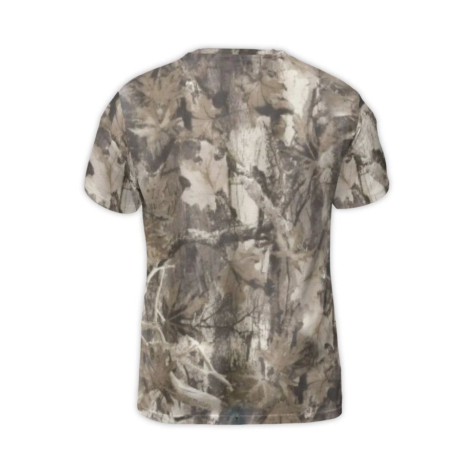 Jesus Loves You T-Shirt | 1 John 4:19 Bible Verse Graphic | Premium Polyester Jersey Camo Print | Christian Gift for Men and Women