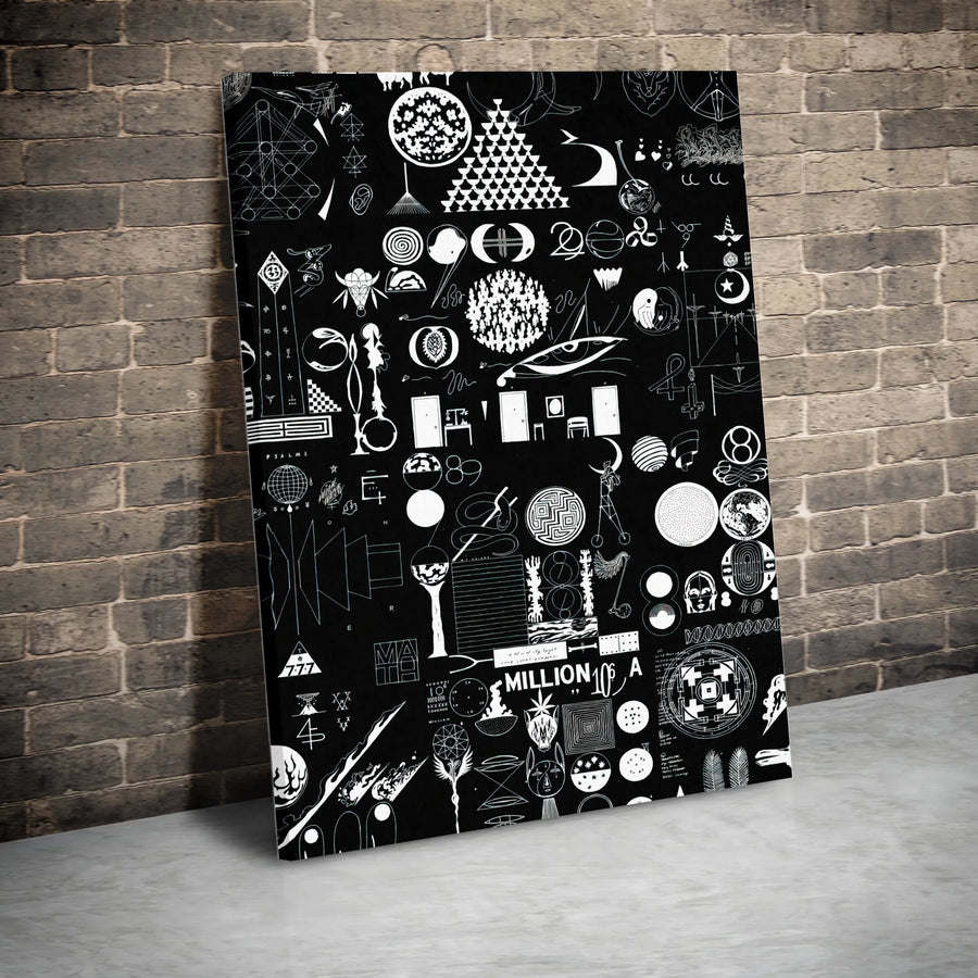 Symbolism Art Canvas Print | Minimalist Geometric Album Graphic | Premium Gallery-Wrapped Wall Decor | Unique Gift for Indie Music Fans