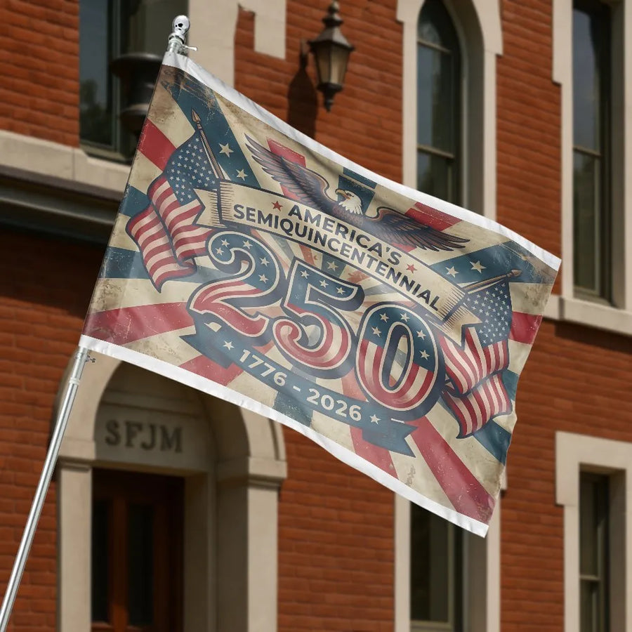 America's 250th Anniversary Flag | Vintage 1776-2026 Semiquincentennial Design | Weather-Resistant Polyester | Collector's Patriotic Home Decor