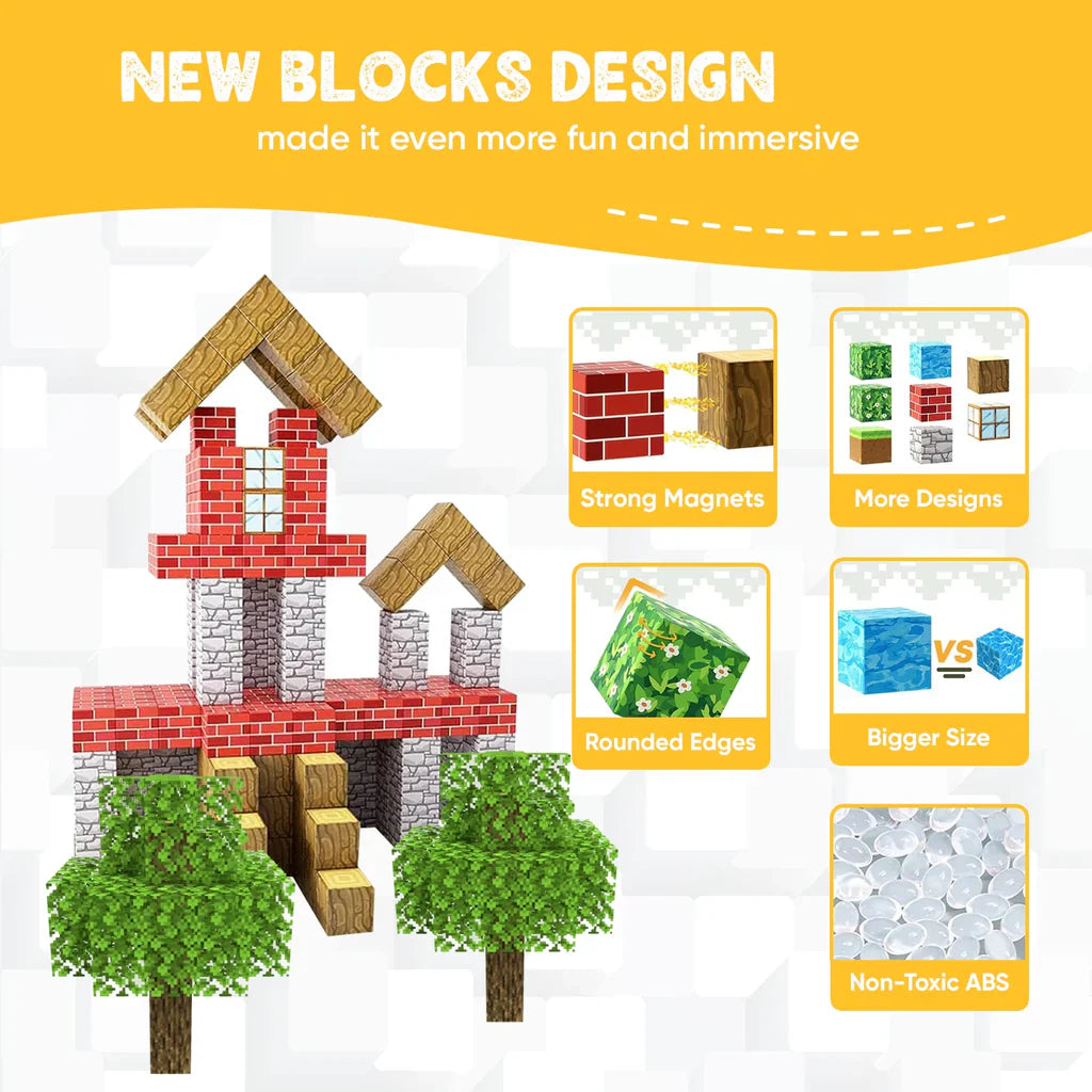 Ziror™ STEM Learning Magnetic Building Blocks