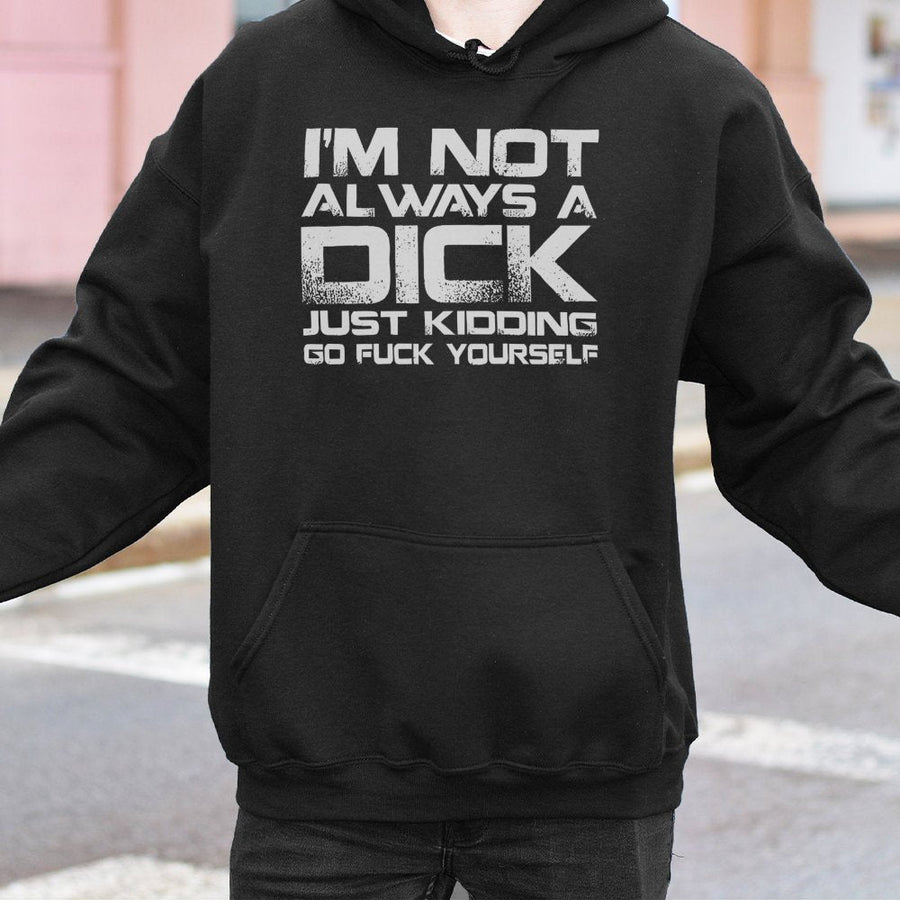 Sarcastic Quote Hoodie | Funny Rude Graphic Pullover | Soft Cotton-Polyester Blend | Edgy Humor Gift for Men and Women