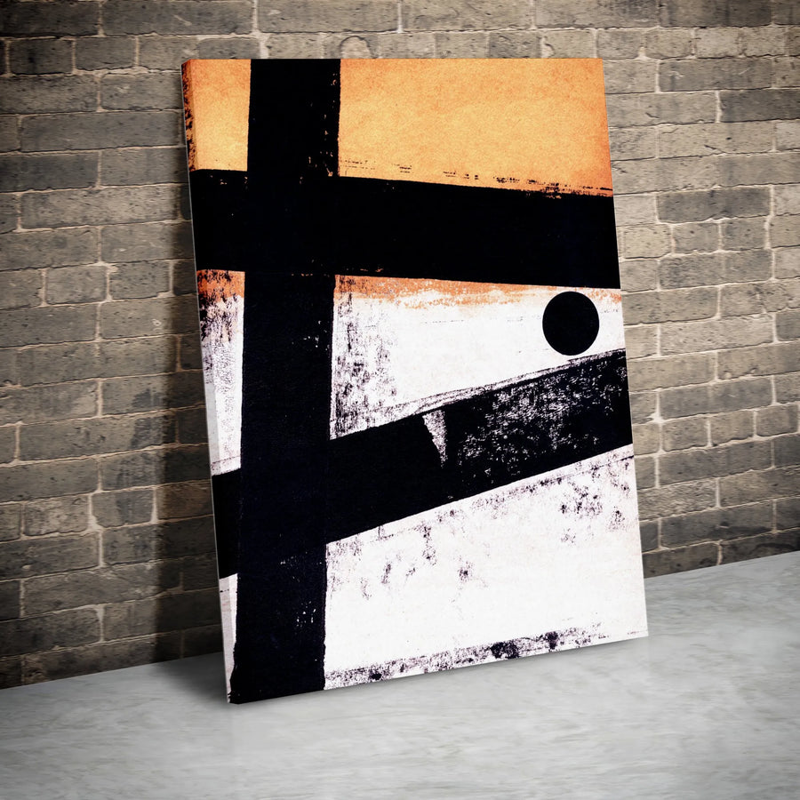 Abstract Geometric Canvas Print | Modern Minimalist Textured Wall Art | Premium Gallery Wrapped Canvas | Contemporary Home & Office Decor Gift