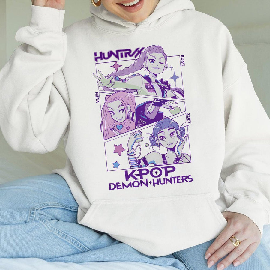 K-Pop Demon Hunters Hoodie | Anime Graphic Streetwear Style | Premium Cotton Blend | Gift for Anime Fan and K-Pop Lover