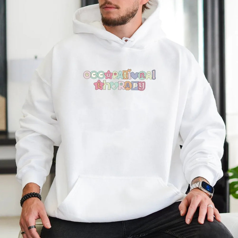 Occupational Therapy Hoodie | Cute OT Therapist Graphic Crewneck | Cozy Cotton Blend | Premium Gift for OT Month & Therapist Appreciation