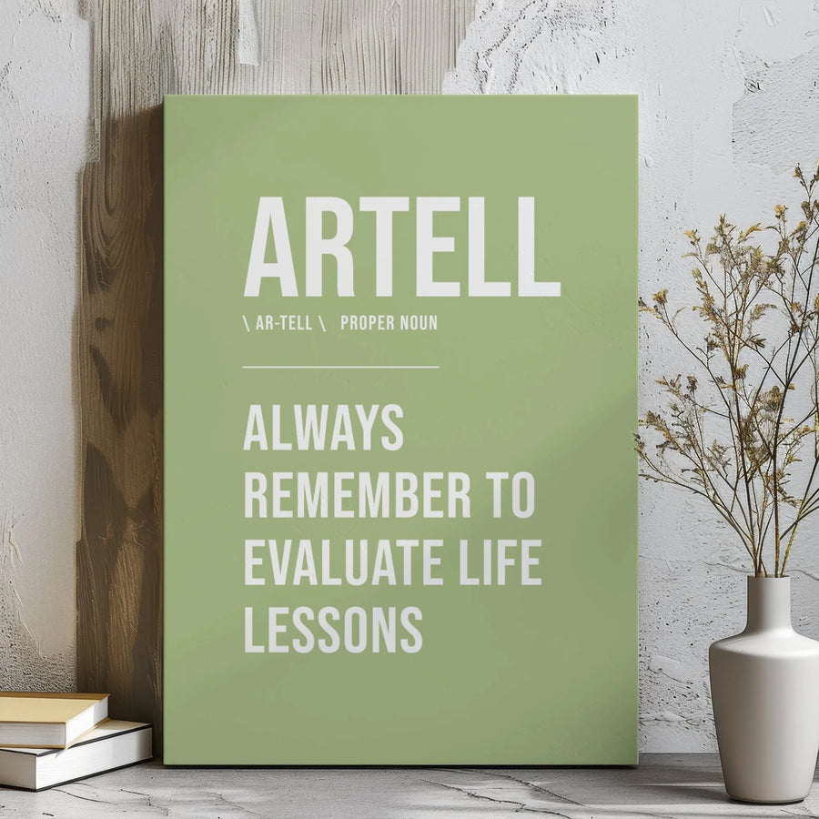 Dictionary Definition Canvas Art | Motivational Wall Decor | Premium 1.25 Inch Gallery Wrap | Inspiring Life Lesson Poster for Home Office