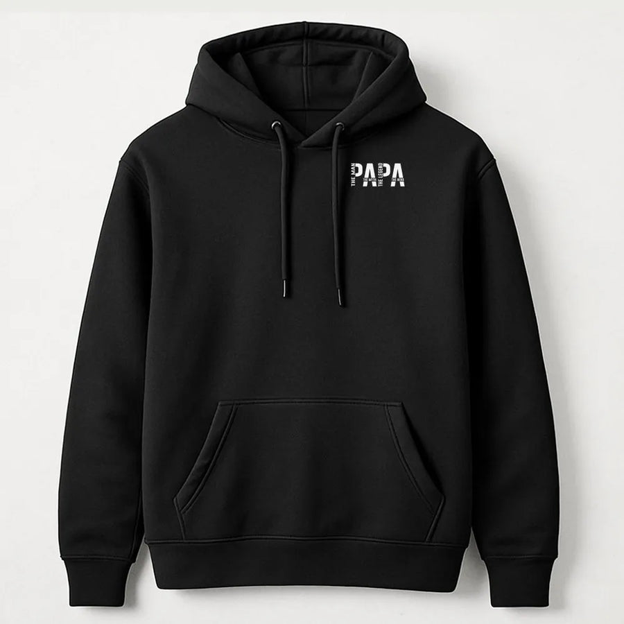 Papa The Man The Myth The Legend Hoodie | Minimalist Graphic Pullover | Premium Cotton Blend | Fathers Day Gift for Dad Husband Grandpa