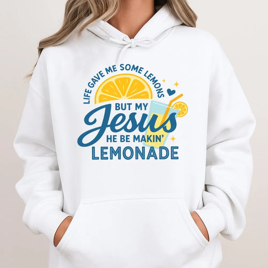 Jesus Lemonade Hawaiian Shirt | Inspirational Quote Cuban Collar | Breathable Polyester | Premium Christian Faith Gift for Men