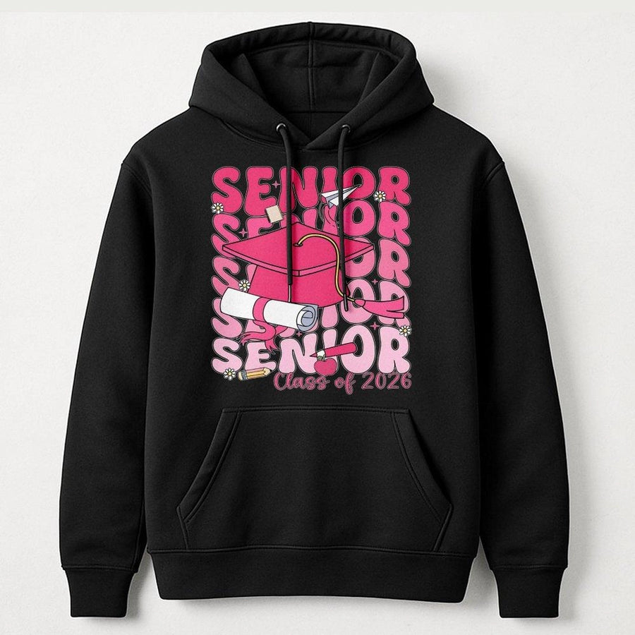 Senior 2026 Hoodie | Retro Aesthetic Graduation Design | Premium Cotton Blend | Gift for High School or College Student