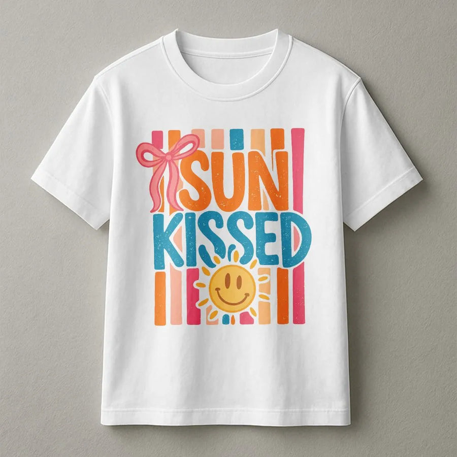 Sunkissed Summer T-Shirt | Trendy Beach Life Graphic | Soft Cotton Blend Pullover | Vacation Gift For Her