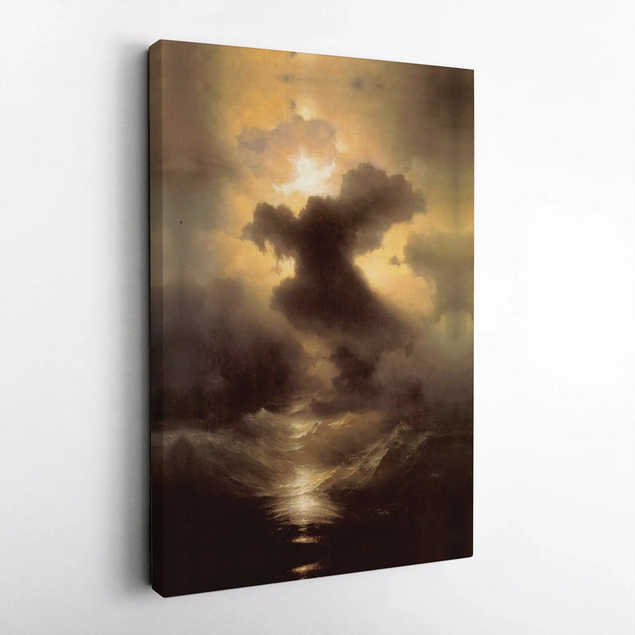 The Deluge Canvas Print by Francis Danby | Romanticism Seascape Wall Art | Gallery Quality 1.25" Profile | Museum Fine Art Gift for Collectors
