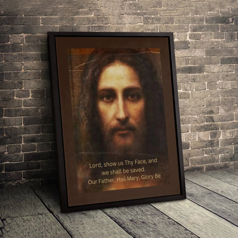 Holy Face of Jesus Canvas Print | Religious Wall Art | 1.25 Inch Gallery Wrap | Christian Home Decor Gift