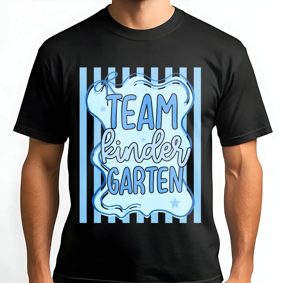 Team Kindergarten T-Shirt | Cute Back to School Grade Level Shirt | Soft Cotton Blend | First Day of School Gift for Teachers