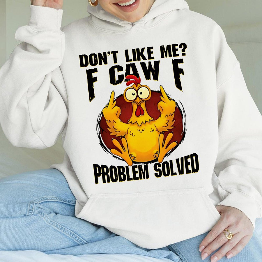 Funny Chicken Hoodie | F-Caw-F Sarcastic Bird Meme Design | Premium Cotton Blend Sweatshirt | Unique Sarcastic Gift for Men and Women