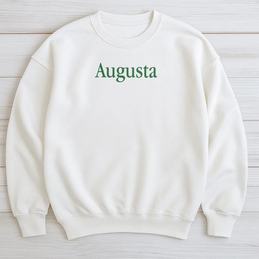 Augusta Georgia Sweatshirt | Minimalist College Style Crewneck | Soft Cotton Blend Pullover | Augusta GA Souvenir Gift for Men and Women
