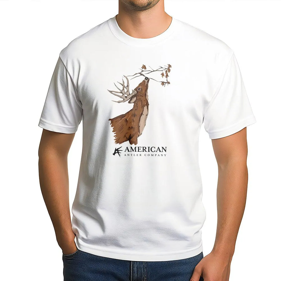 Buck Scrape Graphic Tee | Whitetail Deer Hunting Shirt for Men | Premium Comfort Colors Cotton | Unique Hunter Gift