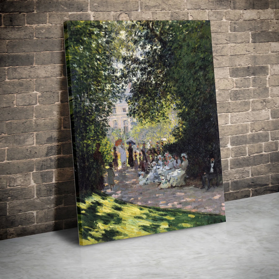 Claude Monet Parc Monceau Canvas Print | Impressionist Landscape Wall Art | Gallery Wrapped 1.25 Inch Frame | Classic Museum Quality Home Decor