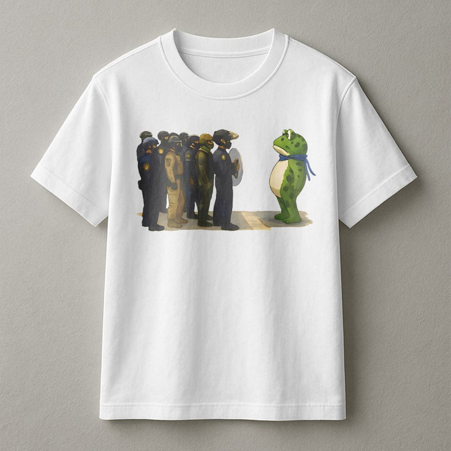 Freedom Frog T-Shirt | Protest Resistance Graphic Art | Premium Soft Cotton Tee | Unique Statement Gift For Activists