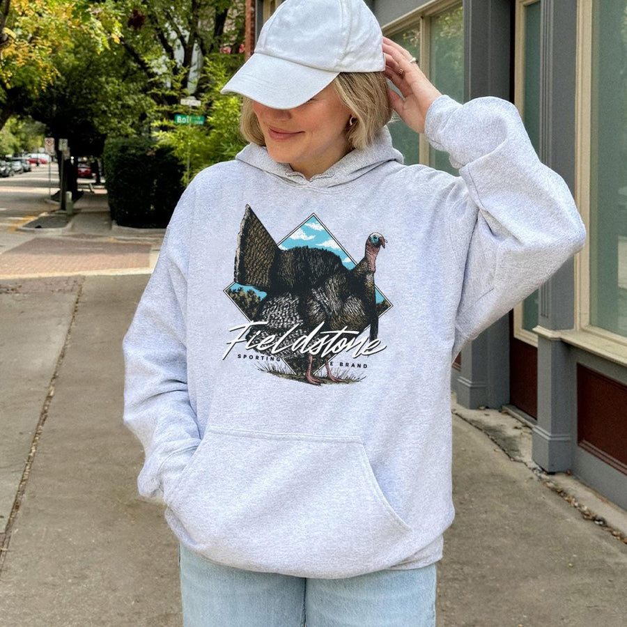 Wild Turkey Hunting Hoodie | Detailed Outdoor Wildlife Graphic | Soft Cotton-Blend Premium Apparel | Perfect Gift For Hunters & Outdoorsmen
