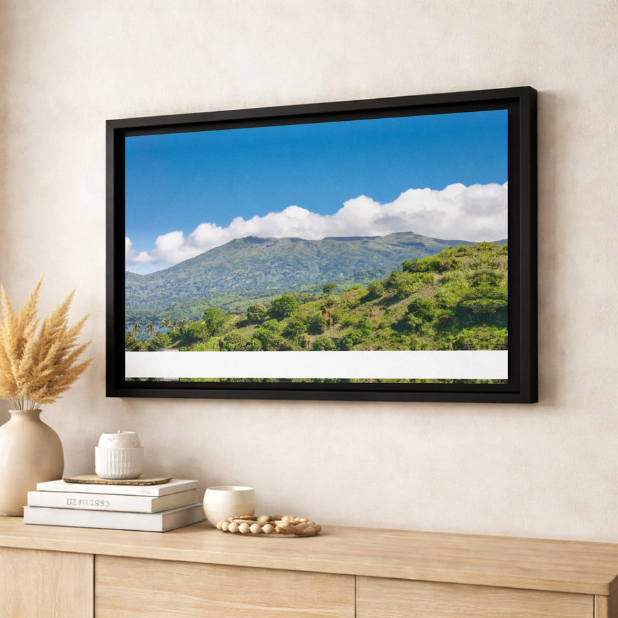 Lush Green Mountain Canvas Print | Panoramic Tropical Landscape Wall Art | Premium Gallery-Wrapped Gallery Quality | Nature Home Decor Gift