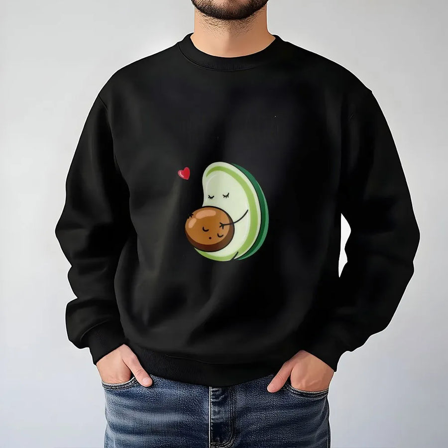 Mamacado Pregnancy Announcement Sweatshirt | Cute Avocado Mom Graphic Print | Soft Cotton-Blend Maternity Top | Perfect Baby Shower Gift for Her