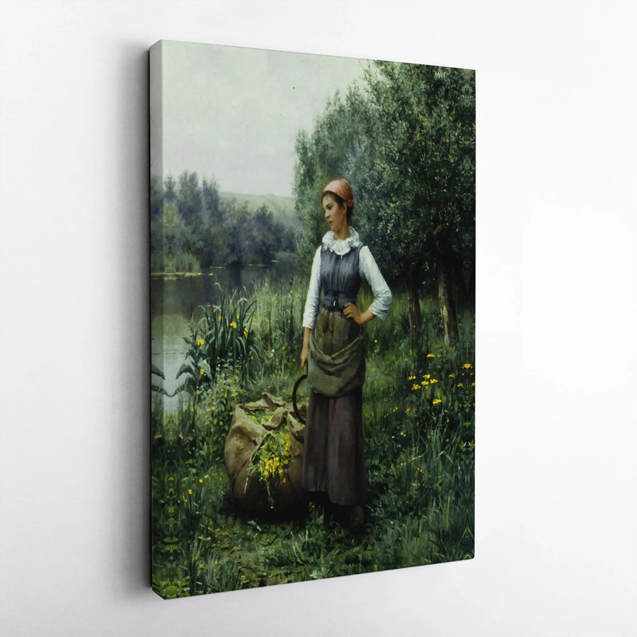 Jules Breton Song Of The Lark Canvas Art | Impressionist Countryside Wall Decor | Premium 1.25" Gallery Wrap | Classic Fine Art Gift for Home