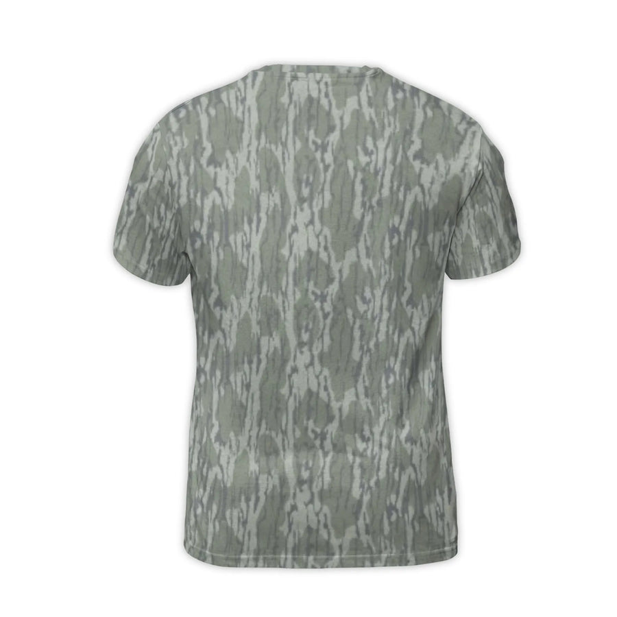 Gunner Dog T-Shirt | Camo Print Graphic Short Sleeve Tee | Premium Polyester Spandex Blend | Gift for Hunting Enthusiasts and Dog Lovers
