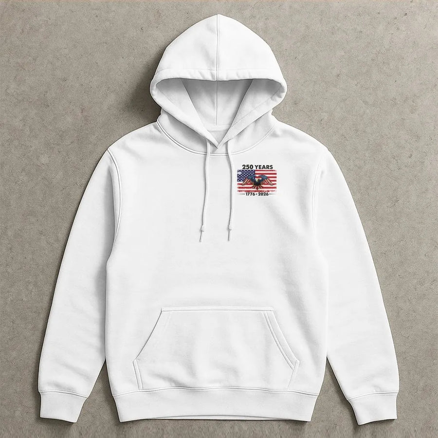 USA 250th Anniversary Hoodie | Patriotic American Eagle Flag Graphic | Premium Cotton Blend | 1776-2026 Limited Edition Gift