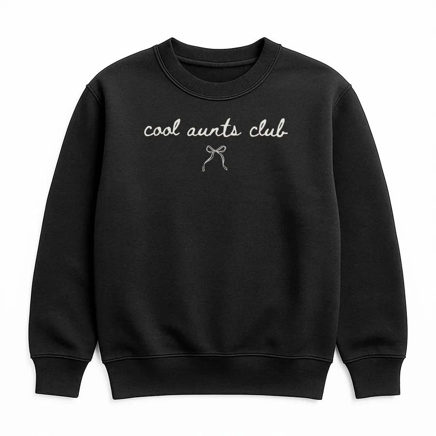 Cool Aunts Club Sweatshirt | Cute Minimalist Script Design | Soft Cotton Blend | Gift for New Aunt, Baby Announcement