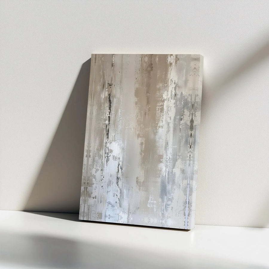 Abstract Canvas Wall Art | Textured Neutral Painting Print | Premium Gallery Canvas | Modern Living Room Decor Gift