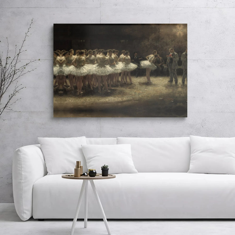 Jean-Louis Forain Ballet Print | The Foyer Of The Dance Wall Art | Premium Gallery Wrapped Canvas | Elegant Home Decor Gift