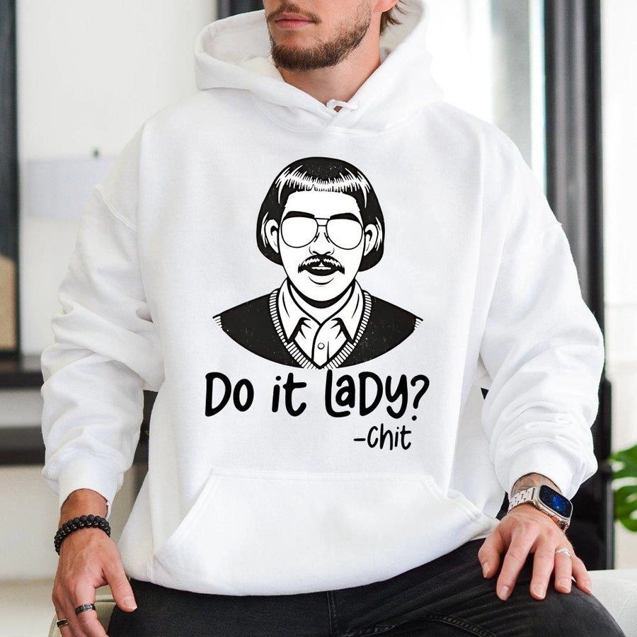 Do It Lady Hoodie | Funny Meme Graphic Pullover | Premium Cotton Blend Sweatshirt | Viral Internet Culture Gift For Men And Women