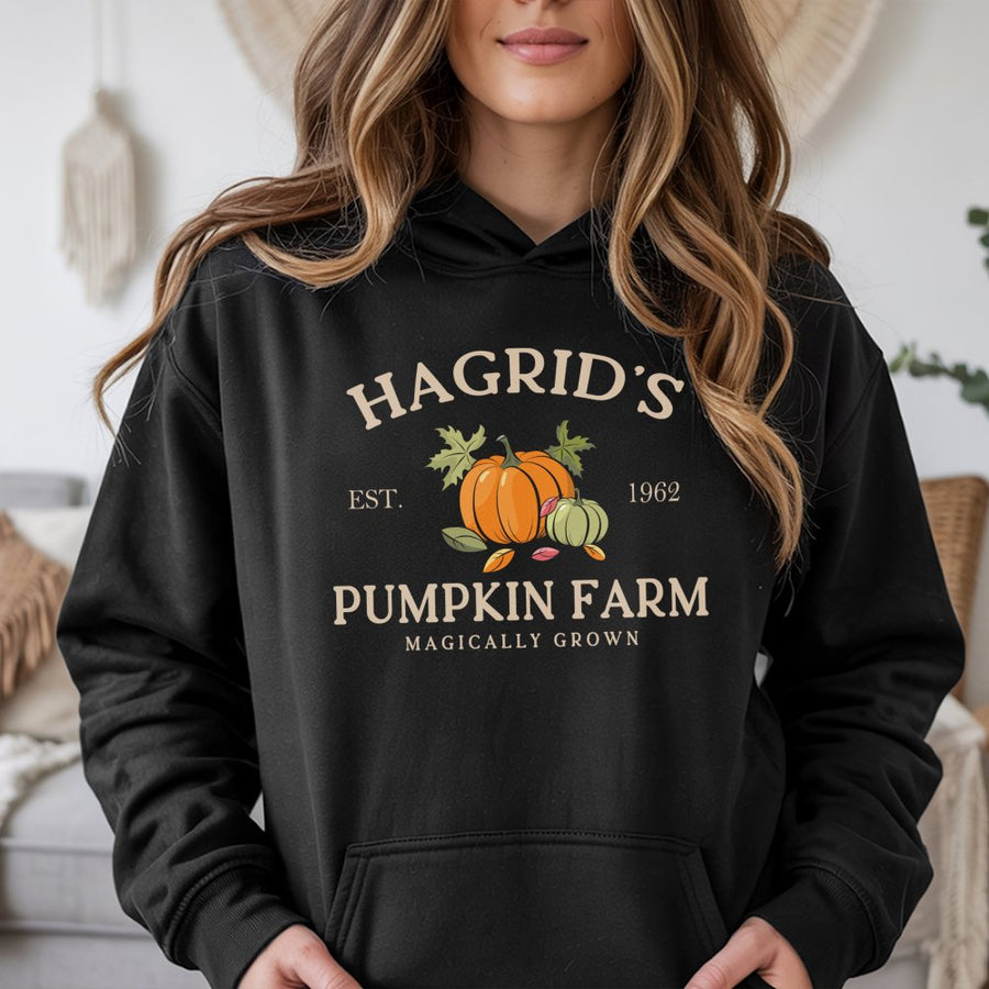 Pumpkin Farm Hoodie | Magically Grown Fall Sweatshirt | Premium Cotton Blend | Gift for Fantasy Lovers and Book Fans