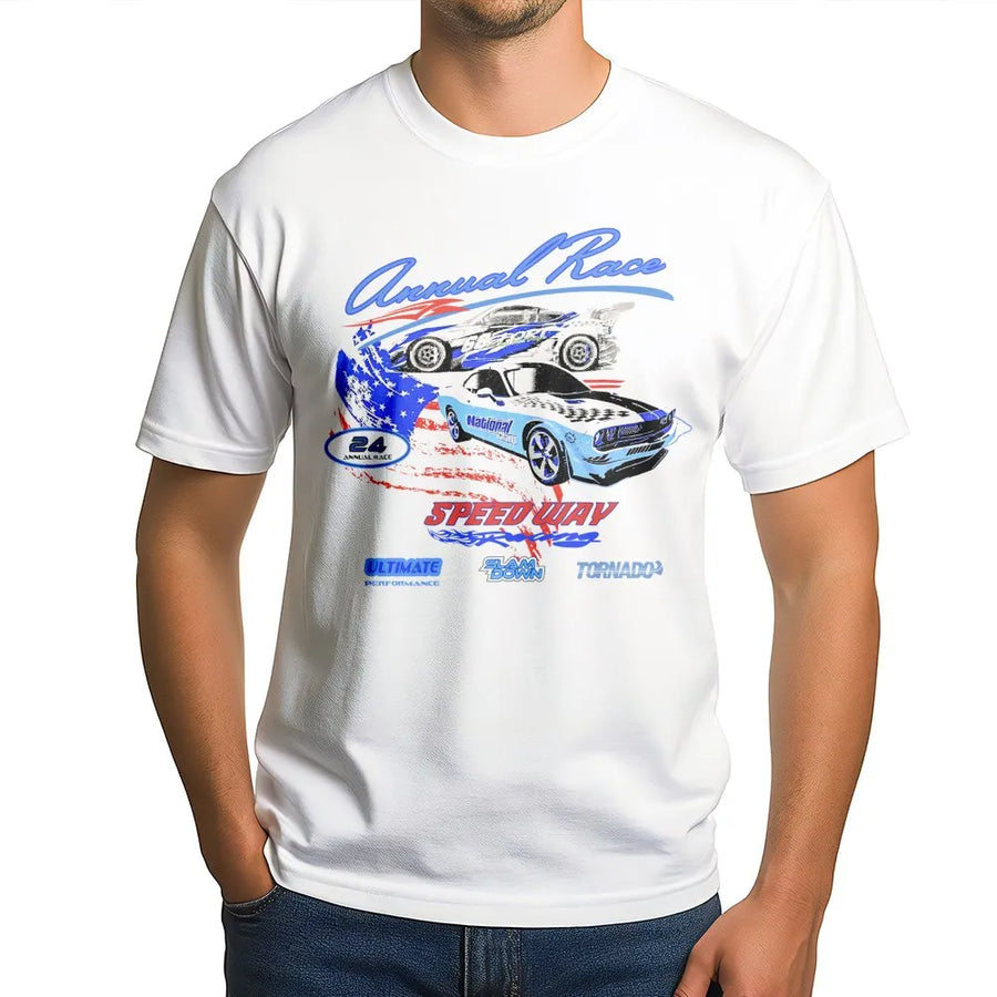 Vintage Racing Car Graphic Tee | Y2K Aesthetic Streetwear | Premium Soft Cotton | Unisex Gift for Motorsport Fans