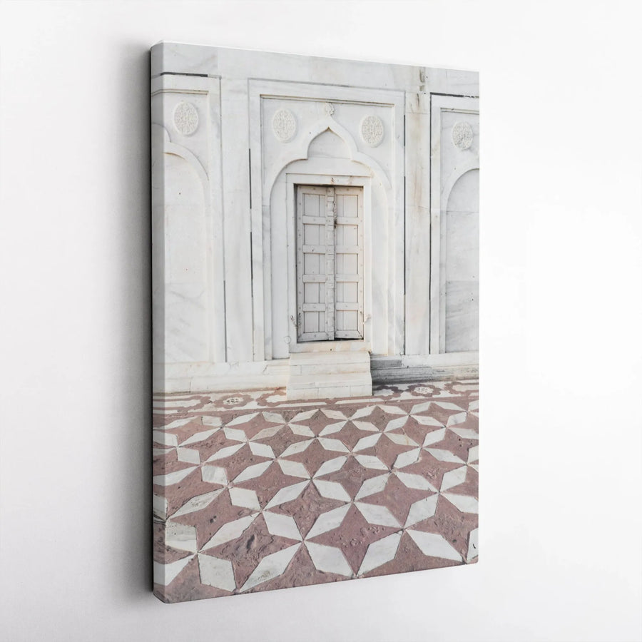 Indian Palace Vertical Canvas | Architectural Photography Print | Premium Gallery-Wrapped Fine Art | Modern Travel Themed Wall Decor Gift for Home