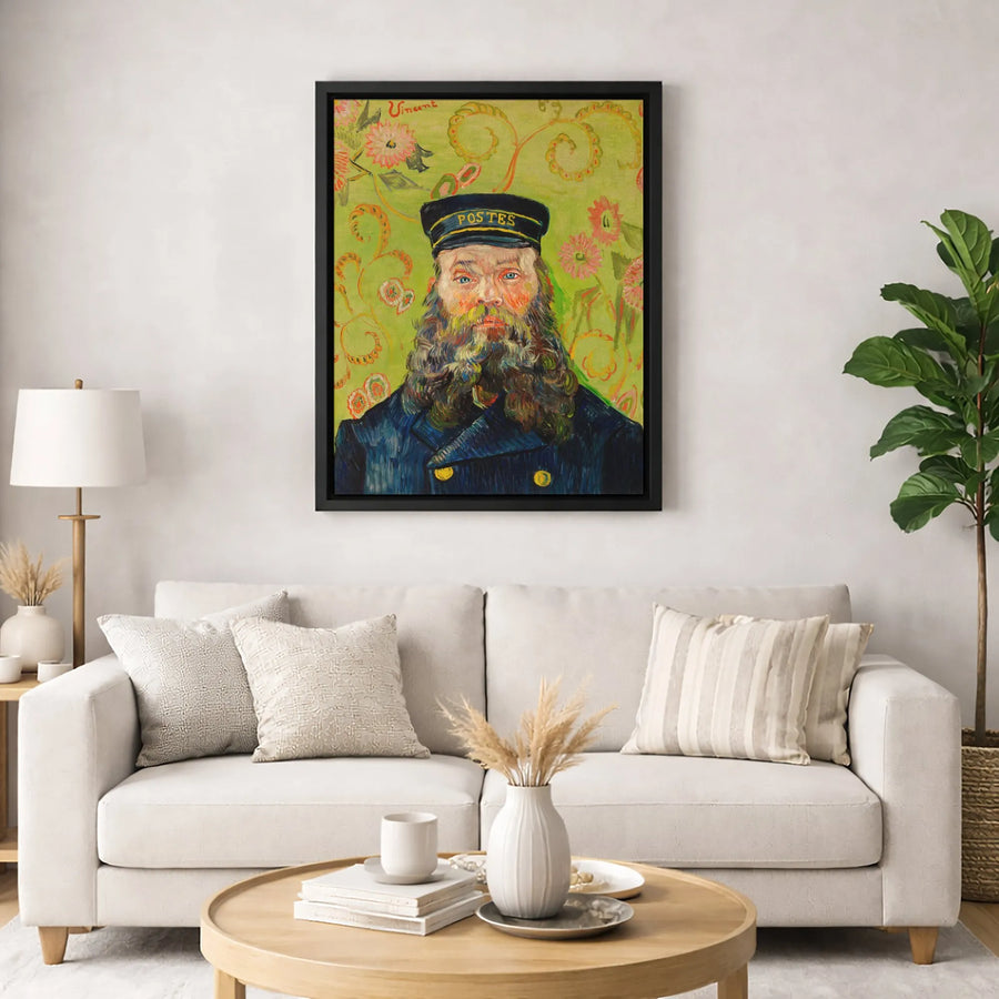 Vincent van Gogh Postman Joseph Roulin Canvas | Famous Post-Impressionist Art Print | Premium Gallery-Wrapped Quality | Fine Art Gift for Home Decor