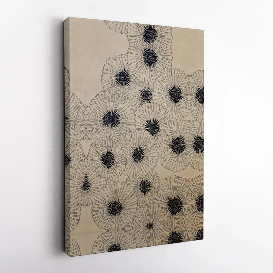 Abstract Floral Canvas Print | Minimalist Botanical Line Art | Premium 1.25" Gallery Wrapped Canvas | Modern Home & Office Decor Gift