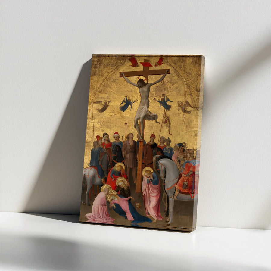 Crucifixion Canvas Wall Art | Renaissance Religious Painting Print | Premium Gallery Wrapped Canvas | Christian Home Decor & Easter Gift