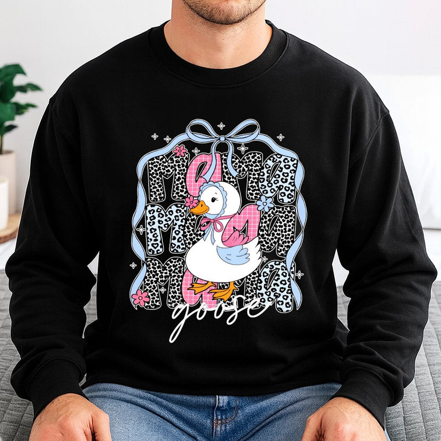Mama Goose Sweatshirt | Cute Duck Lover Graphic Design | Soft Cotton-Poly Blend | Premium Mother's Day 2026 Gift for Moms