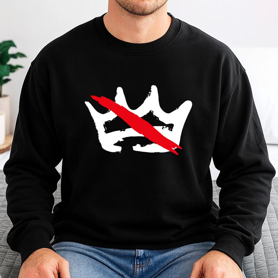 No Kings Protest Sweatshirt | Anti-Monarchy Crown Graphic | Premium Cotton Blend | Activism Gift for Activists and Advocates