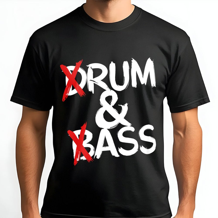 Drum and Bass T-Shirt | Funny Electronic Music Festival Graphic | Premium 100% Cotton Tee | Gift for EDM DJ and DnB Raver Fans