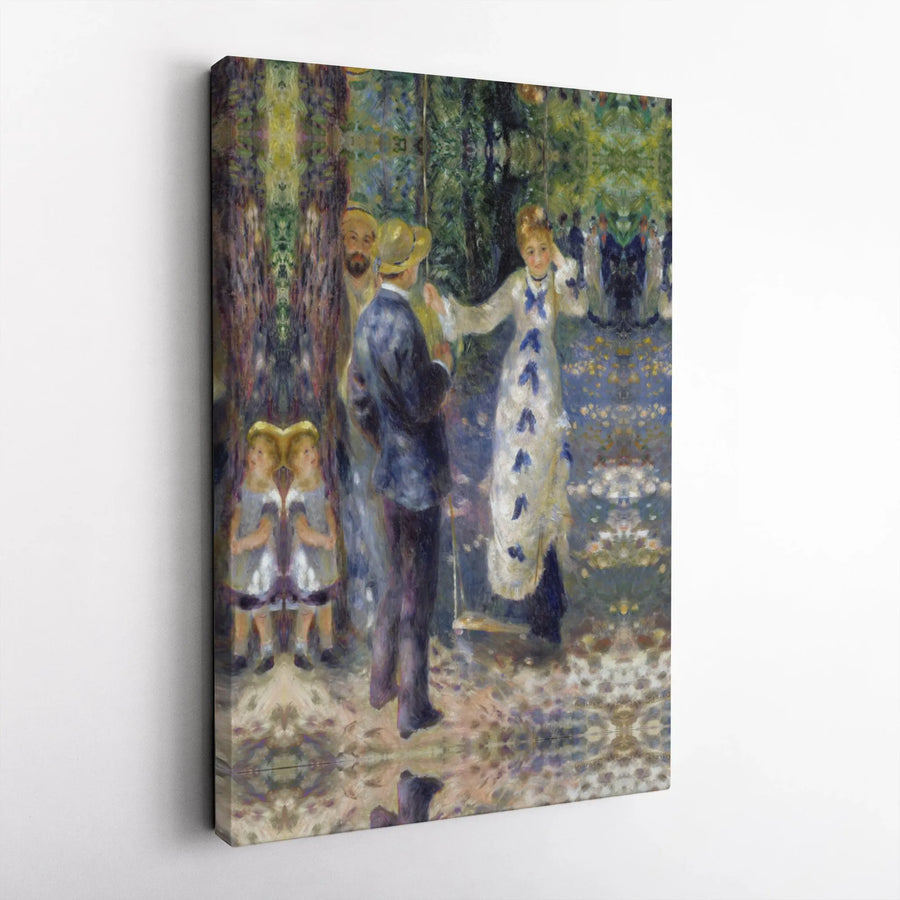 Renoir The Swing Canvas Wall Art | Impressionist Masterpiece Reproduction | Gallery Wrapped Wooden Frame | Classic Home Decor Gift For Art Lovers