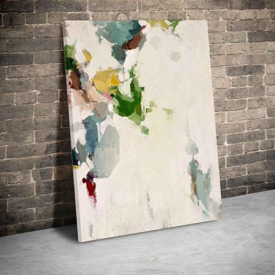 Abstract Floral Canvas Wall Art | Modern Flower Market Print | Premium Gallery Wrapped Canvas | Limited Edition Home Decor Gift